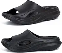 Novas sandálias masculinas, fascite plantar, almofada grossa, ortopédica masculina, chinelos atléticos, leves, confortáveis, antiderrapantes, sapatos macios de praia de verão