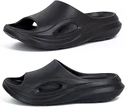 Novas sandálias masculinas, fascite plantar, almofada grossa, ortopédica masculina, chinelos atléticos, leves, confortáveis, antiderrapantes, sapatos macios de praia de verão