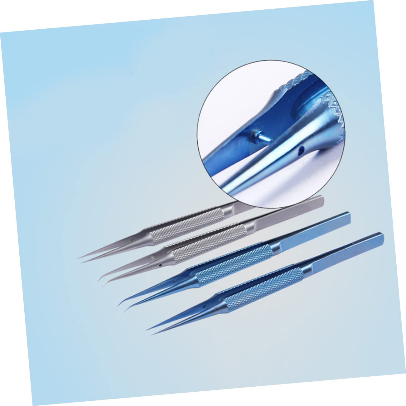jojofuny 2 Pinzette in Acciaio Inox Da 0 15 Mm Per Riparazione Elettronica Creazione Di Gioielli Pinzette Metalliche Angolate Industriali - Supporto Piegato