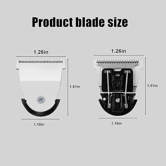 Professional Detachable Hair Clipper Replacement Blades #2111 Blade Compatible with Wahl Mag Trimmers 8841/8143 /8700- Fits Professional Barbers and Stylists(2 pack silver)