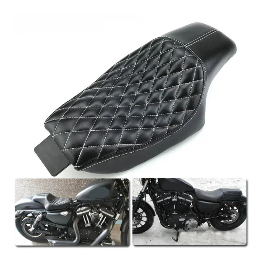 Sellino motocicletta Sedile Passeggero Anteriore E Posteriore Per Motocicletta Two Up Per Sportster XL 883 Per Iron X48 XL883 1200 Per Forty Per Eight 2004-2016