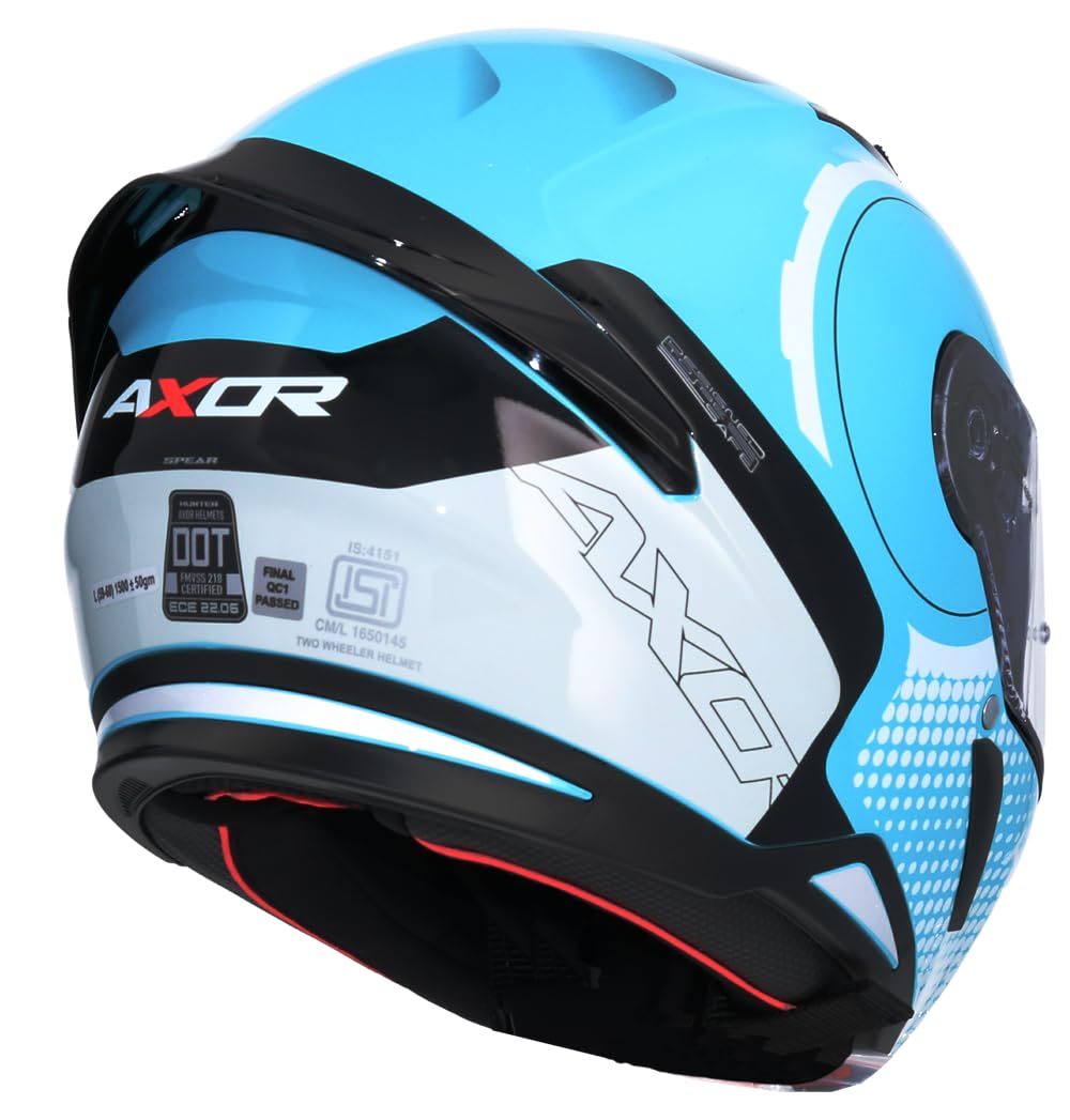 Shiro Helmets Casco Integral Modelo Hunter Spear Azul Totalmente Homologado (M 57/58)