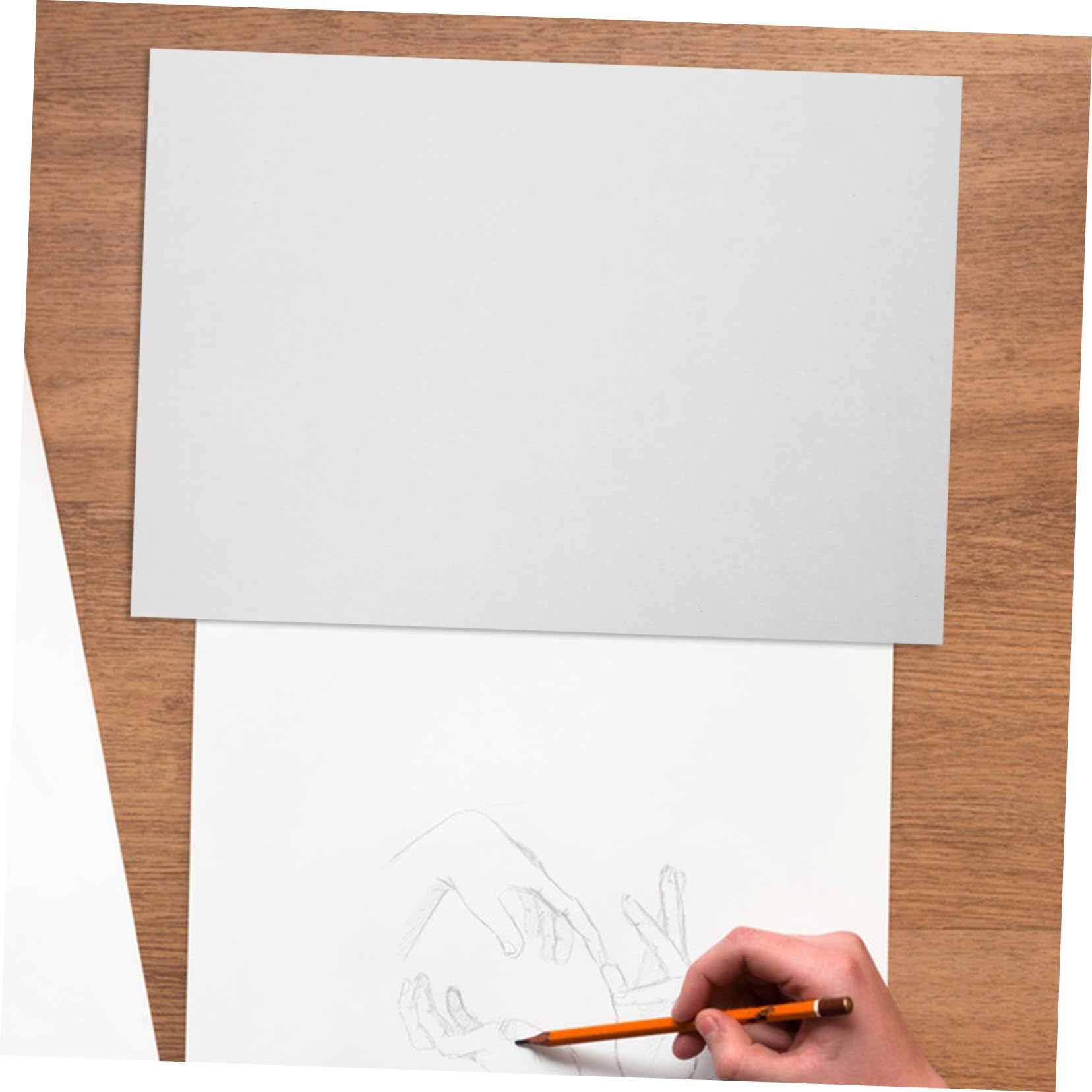 STOBOK Papier à Dessin Vierge A3 Blanc 50 Feuilles Compatible Crayons Encres Pastels Résistant au Jaunissement pour Croquis et Peinture Acrylique Artistes Étudiants