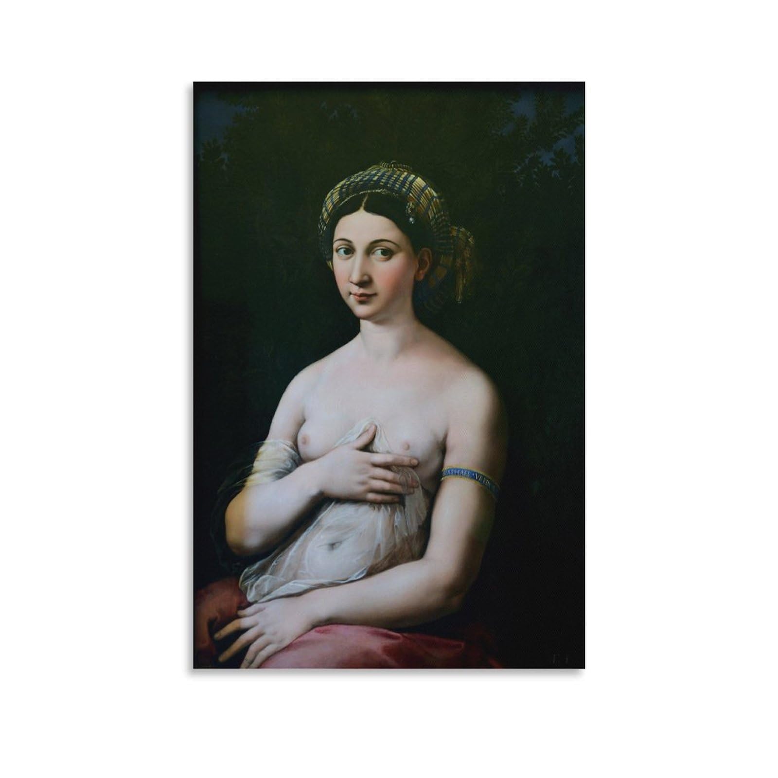 Impression toile Raphaël portrait jeune femme - Art classique pour chambre - 8