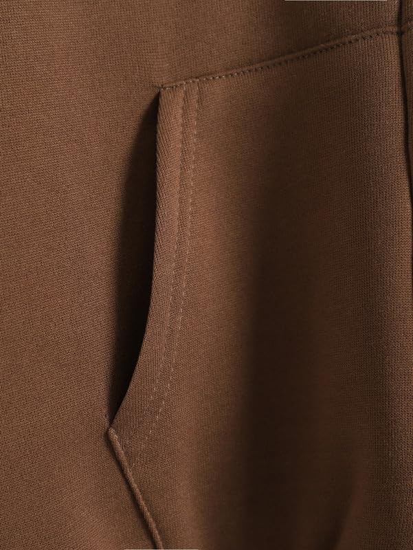 Image of Imsa Moda Women's Polycotton Fleece Plain Full-Zip Hooded Winter Sweatshirt | Kangaroo Pocket | Casual Warm Outerwear