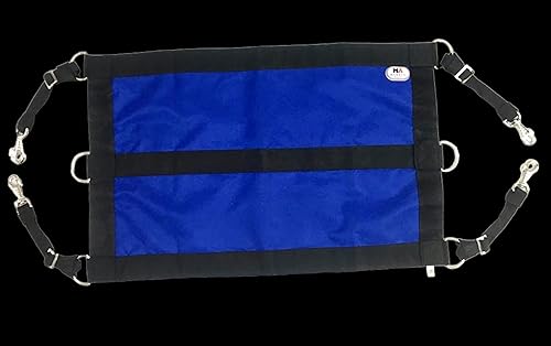 Miniatura 6 de Majestic Ally 1200D 29"x19" - Protector de caballo con correas de longitud reemplazables y ajustables y accesorios reemplazables (azul rey negro)