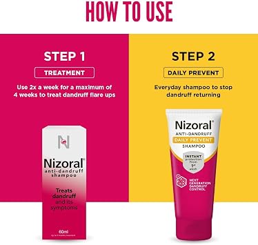 Nizoral Anti-Dandruff Shampoo 60Ml (Pack of 2)
