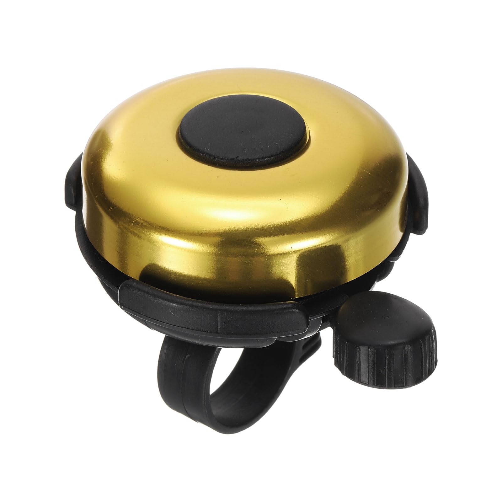 sourcing map Bike Bell Classic Bicycle Bell with Loud Crisp Clear Sound Bike Ring Bell Aluminum Bike Accessories for Road Mountain Bike, Gold Tone