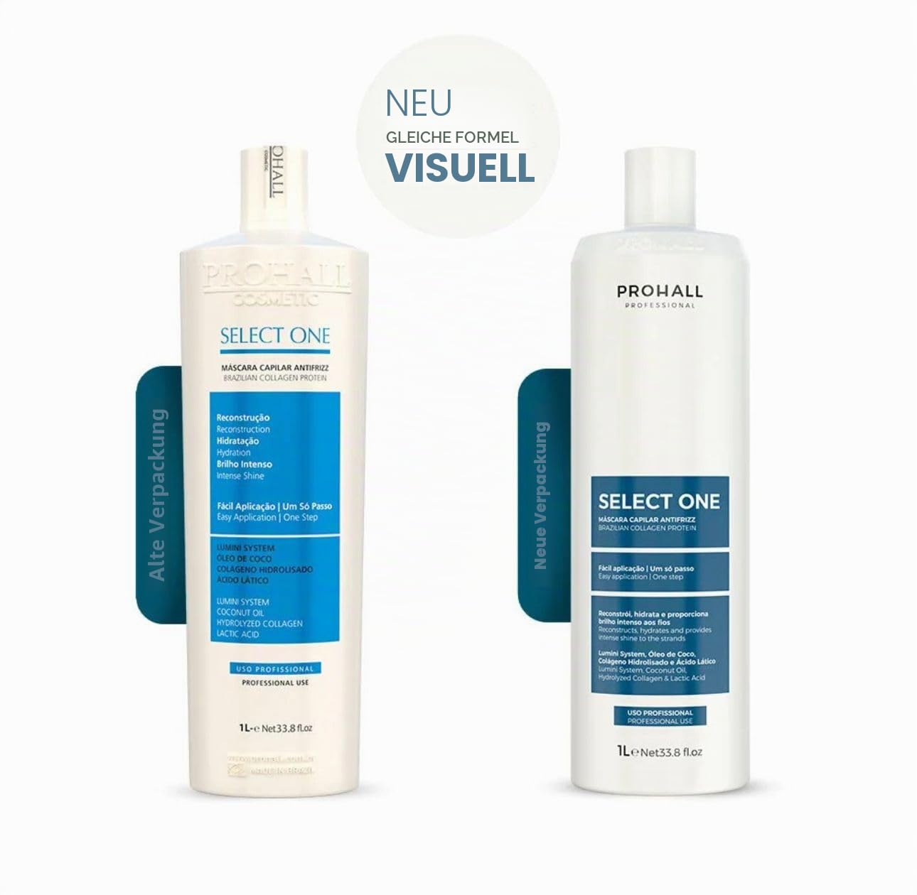 Prohall Haarglättung Select One ohne Formol, 300 ml
