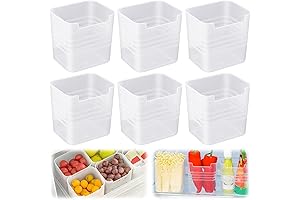 Fridge Side Door Organizer: 6-Piece Space-Saving Storage Solution