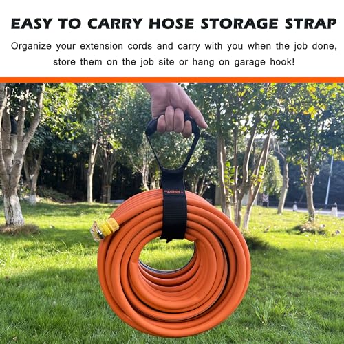 Ulibermagnet Extension Cord Storage Straps,Heavy Duty Hose Holder Carrying Strap Organizer,2 Pack Hose Reel Holder For Garage,Indoor Outside Yard,Water Hose,Flexable Hose,Extension Cords thumb #3