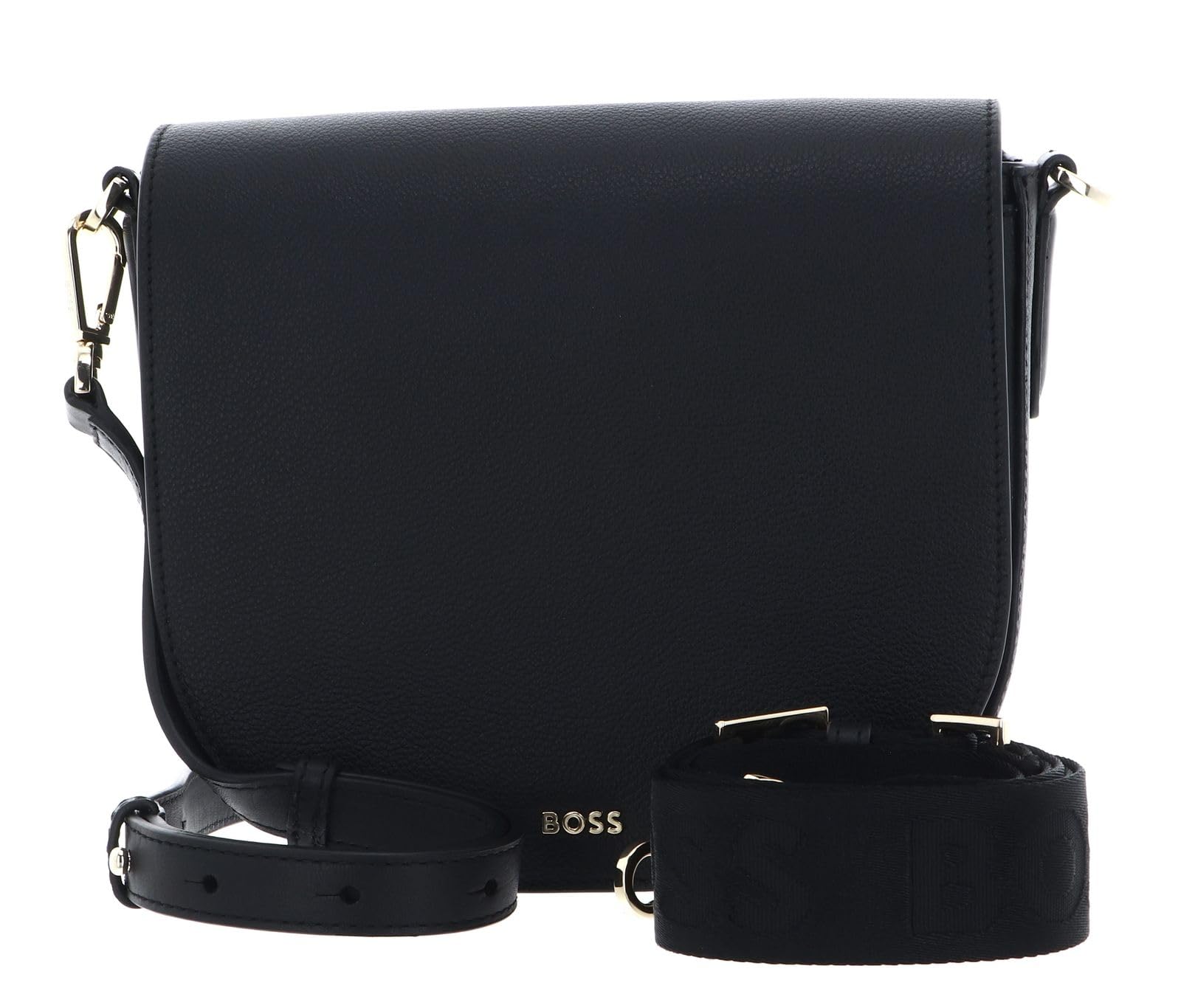 BOSS Women's Alyce Flap Xbody BM Crossbody, Black1, One Size
