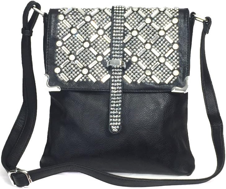 Rhinestone Sparkle Top Bling Cross Body Bag