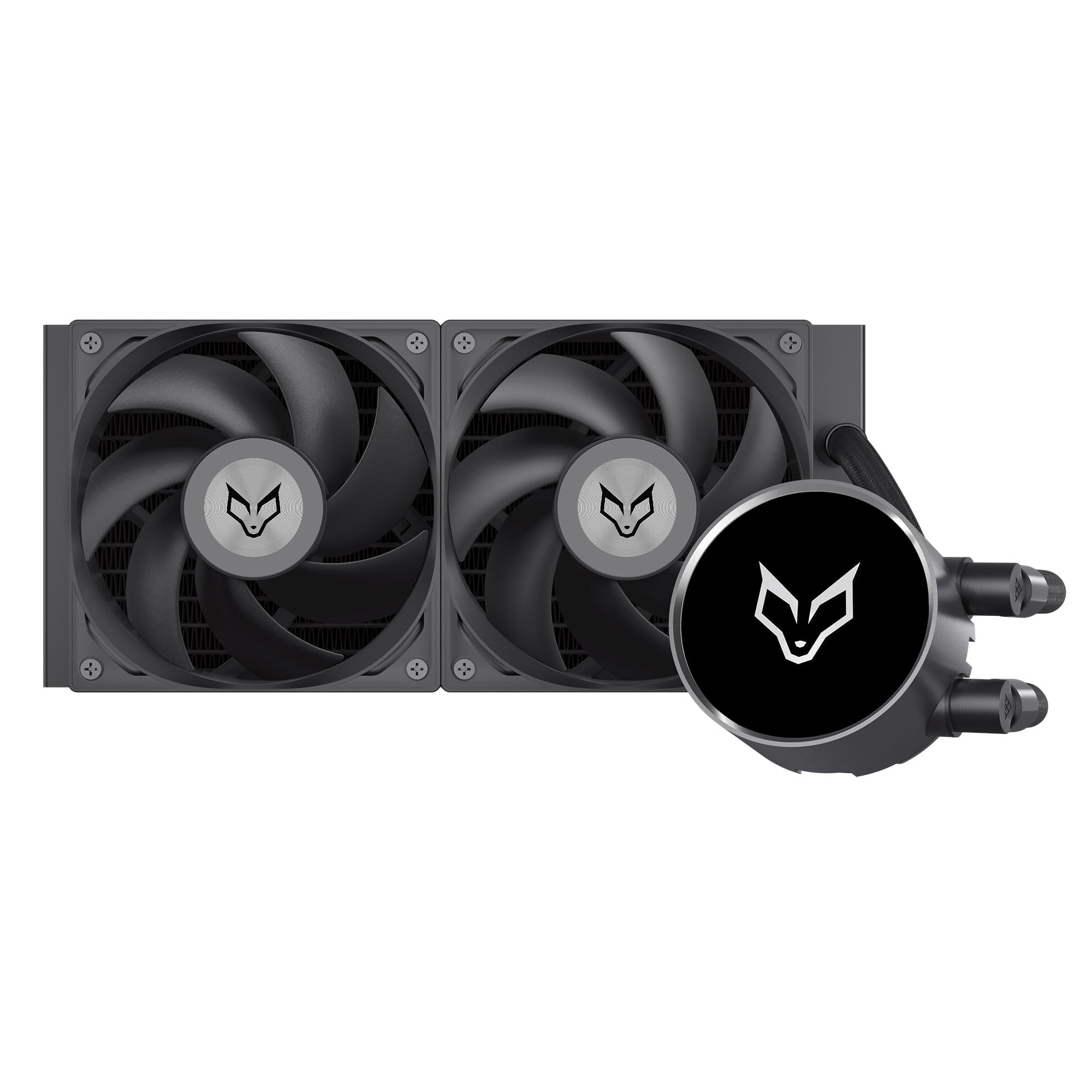Fox Spirit Lightflow GX240 Core - Ventilateur processeur - 2xPWM 120 mm (500-2200 RPM) - base cuivre sans oxygène - Tuyaux : 40 cm - Compatible Intel LGA 115X/1200/1700/1851/2011/2066 - AMD AM4/AM5