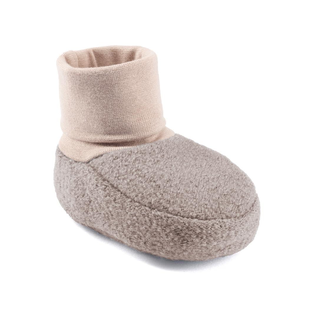 Hofbrucker Wollwalk Baby Schuh aus 100% Merinowolle, Ideal für die Babytrage, Anti-Rutsch Krabbel Babyschuh