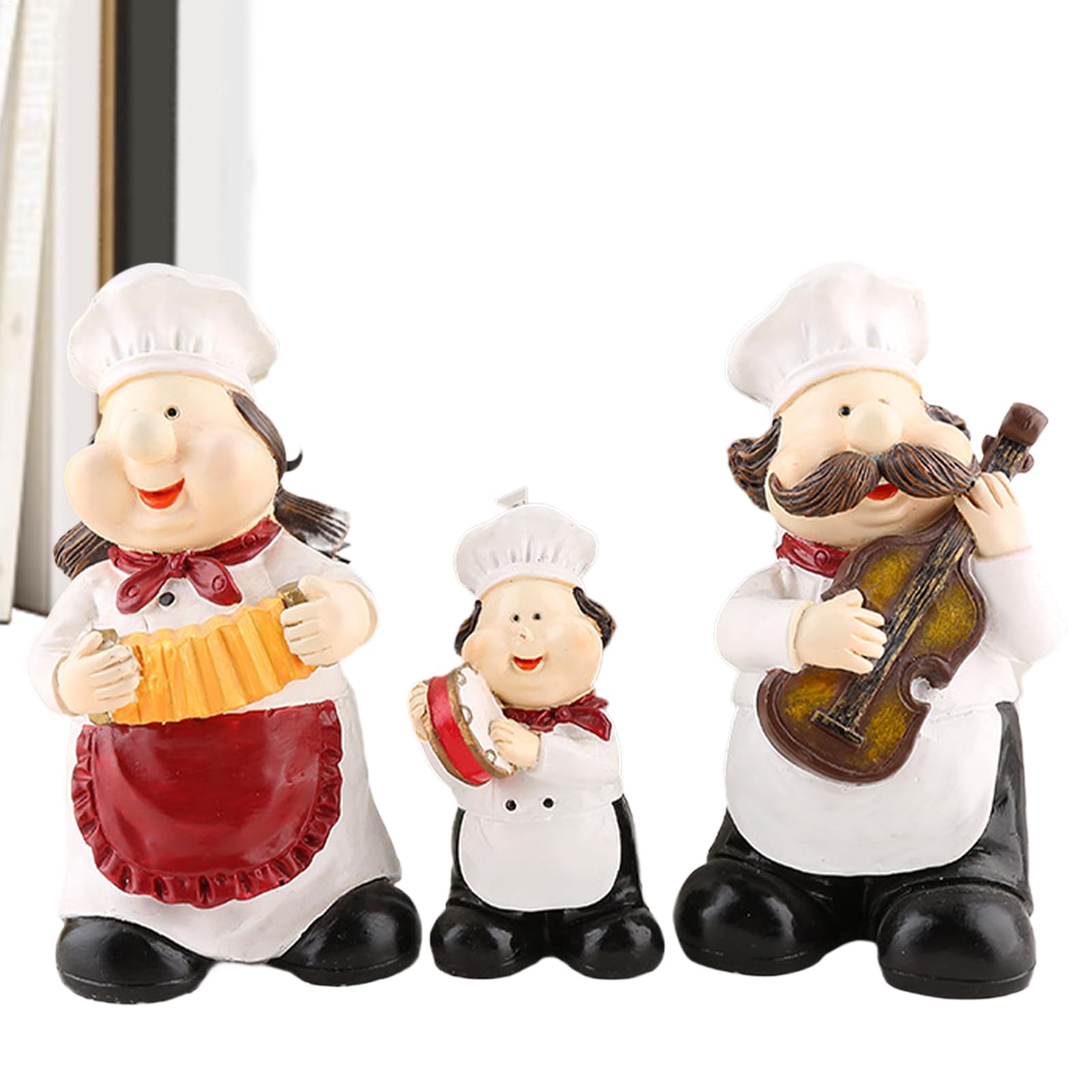 Décoration de chef pour cuisine : égayez votre plan de travail avec 3 figurines