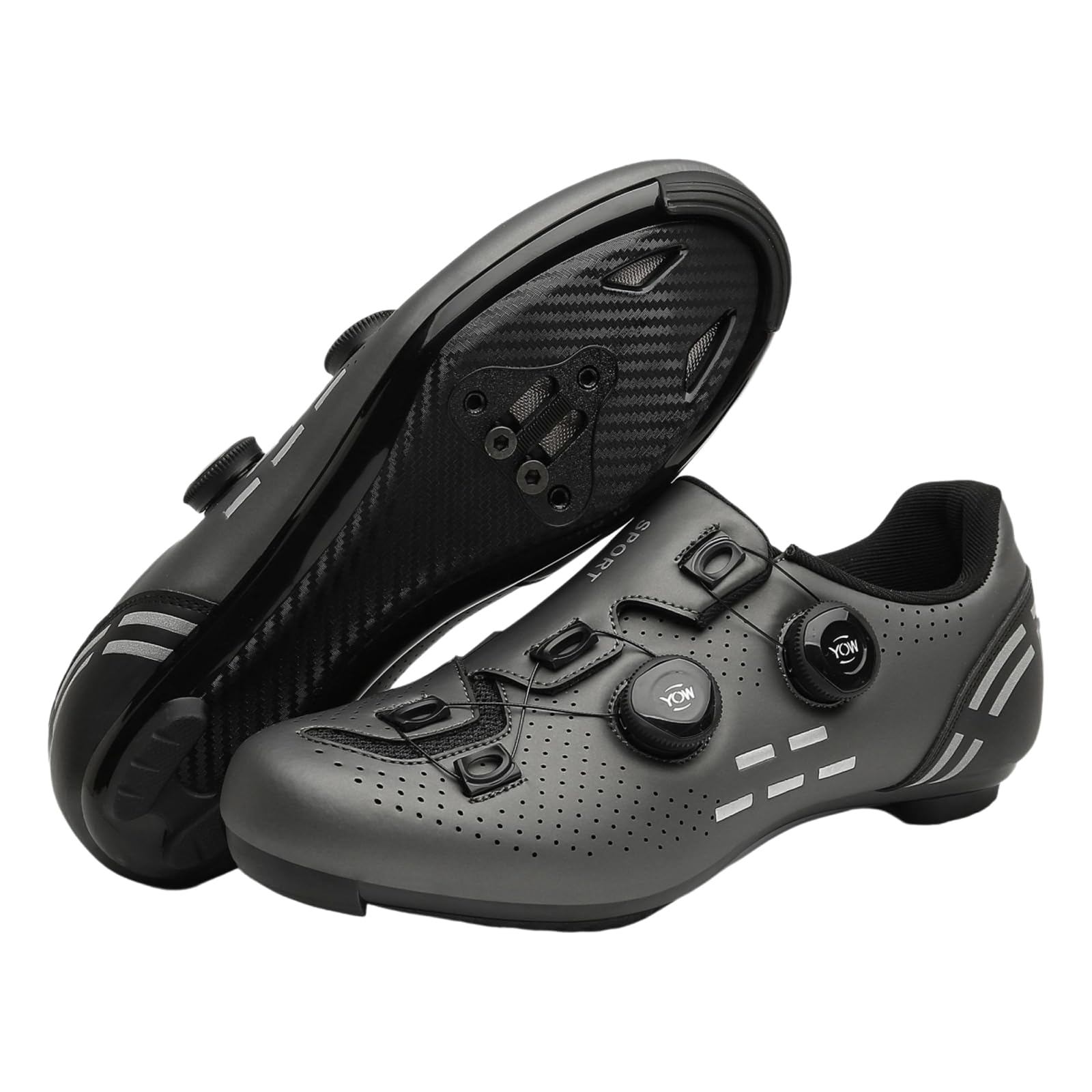 Buty rowerowe, męskie buty kolarskie, buty kolarskie szosowe, męskie buty kolarskie, antypoślizgowe buty rowerowe, odblaskowe paski, oddychające, uniseks