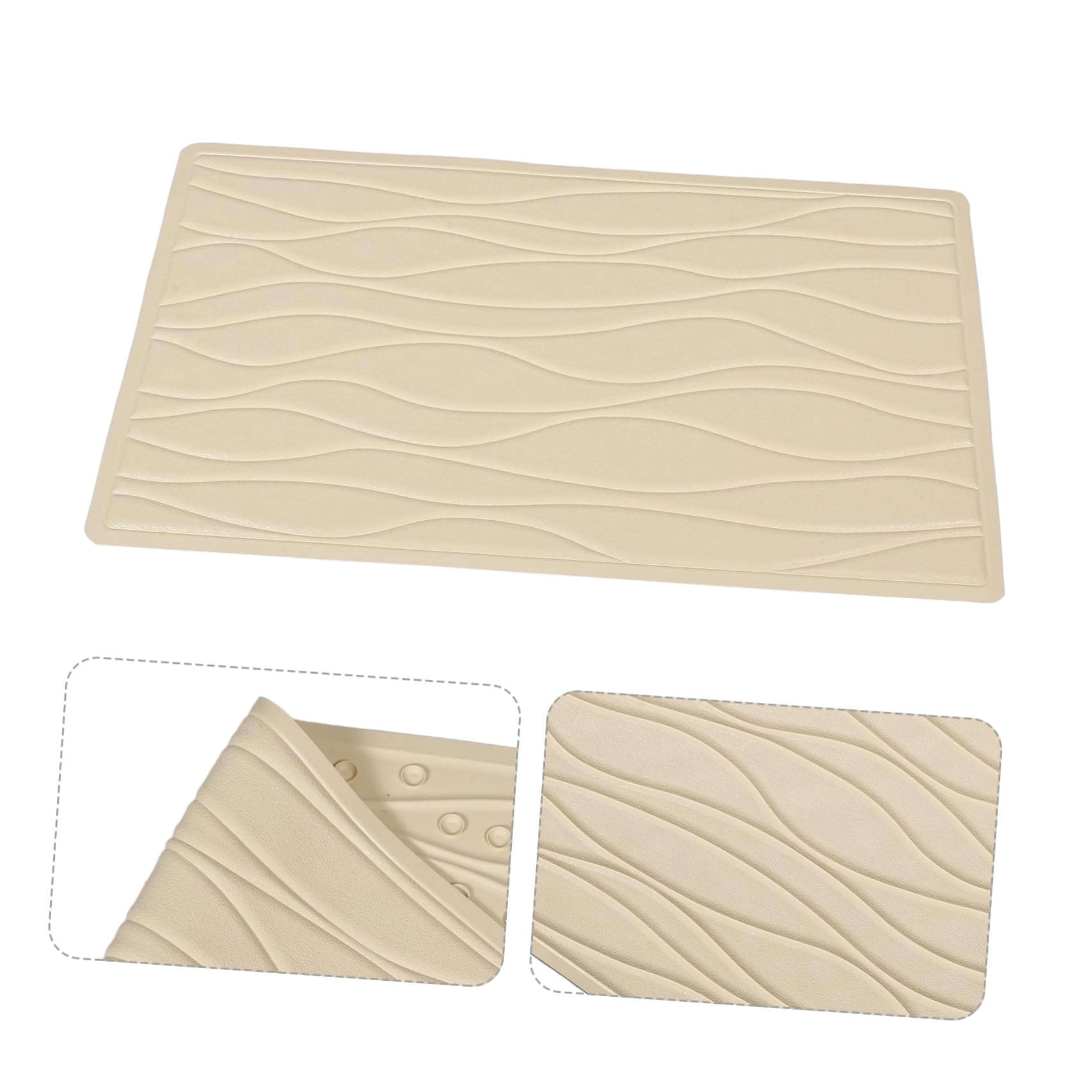 Beavorty Alfombrilla de Baño con Ventosas de Goma Antideslizante para Bañera y Ducha, Adecuado para Hoteles y Hogar