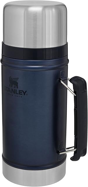 Stanley Classic Legendary Food Jar 0.94L Nightfall  BPA Free Stainless Steel Food Flask - Hot for 20 Hours - Leakproof Lid Doubles as Cup - Thermal Lunch Box for Hot Food - Dishwasher Safe