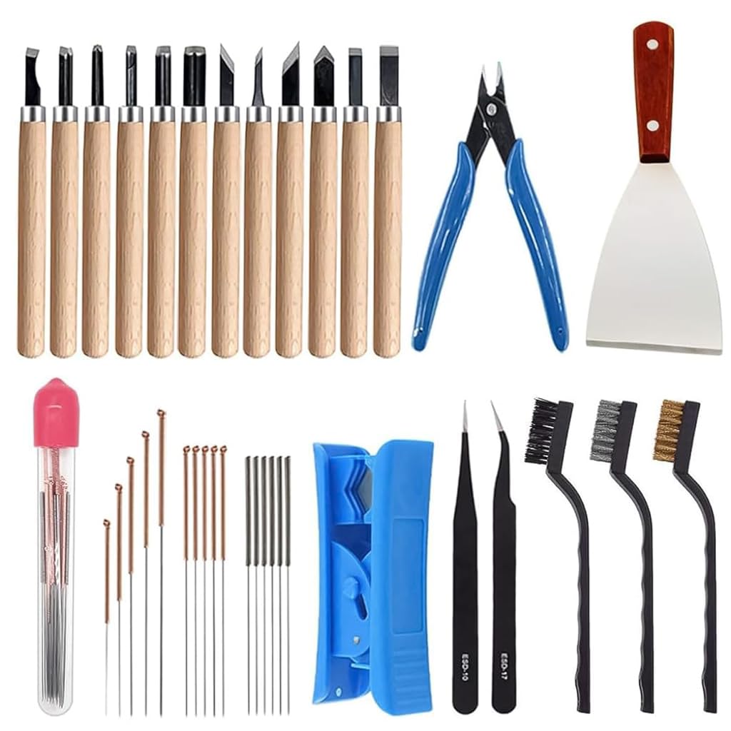Serplex® 35 Piece 3D Print Tool Kit Includes Cleaning, Finishing and Printing Tool, 3D Print Accessories 35 Piece Comprehensive Tool Set for Effortless Cleanup, Deburring, and Finishing (B0DFBVJS7M) Amazon Price History, Amazon Price Tracker