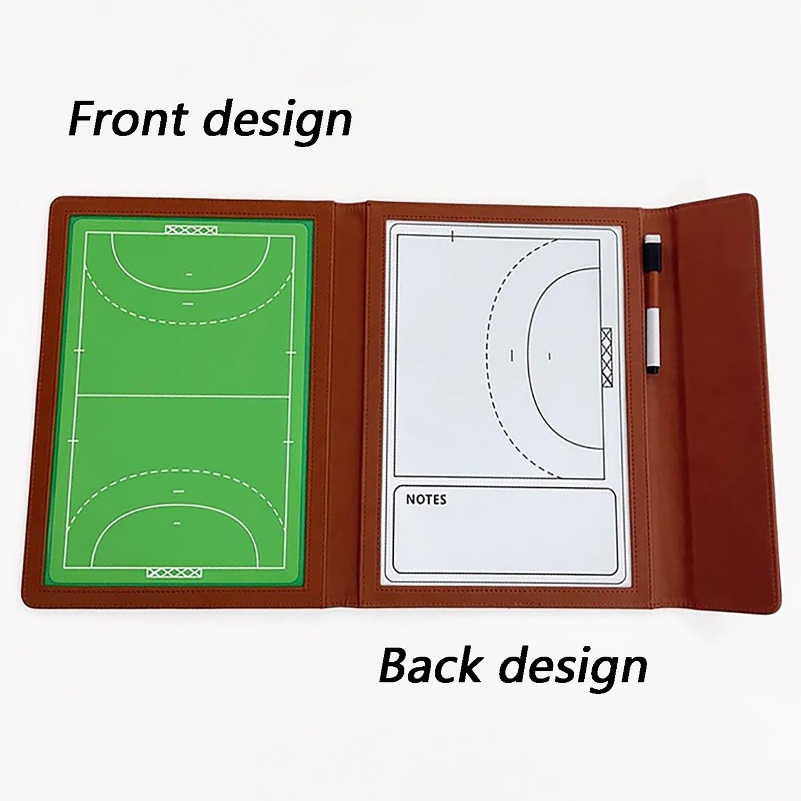 Borrables en Seco, para Entrenadores, Balonmano, Tácticas para Competiciones y Entrenamientos, Pizarra Balonmano Portátil, Diseño Doble Cara, Escritura Fluida, Fácil Transportar