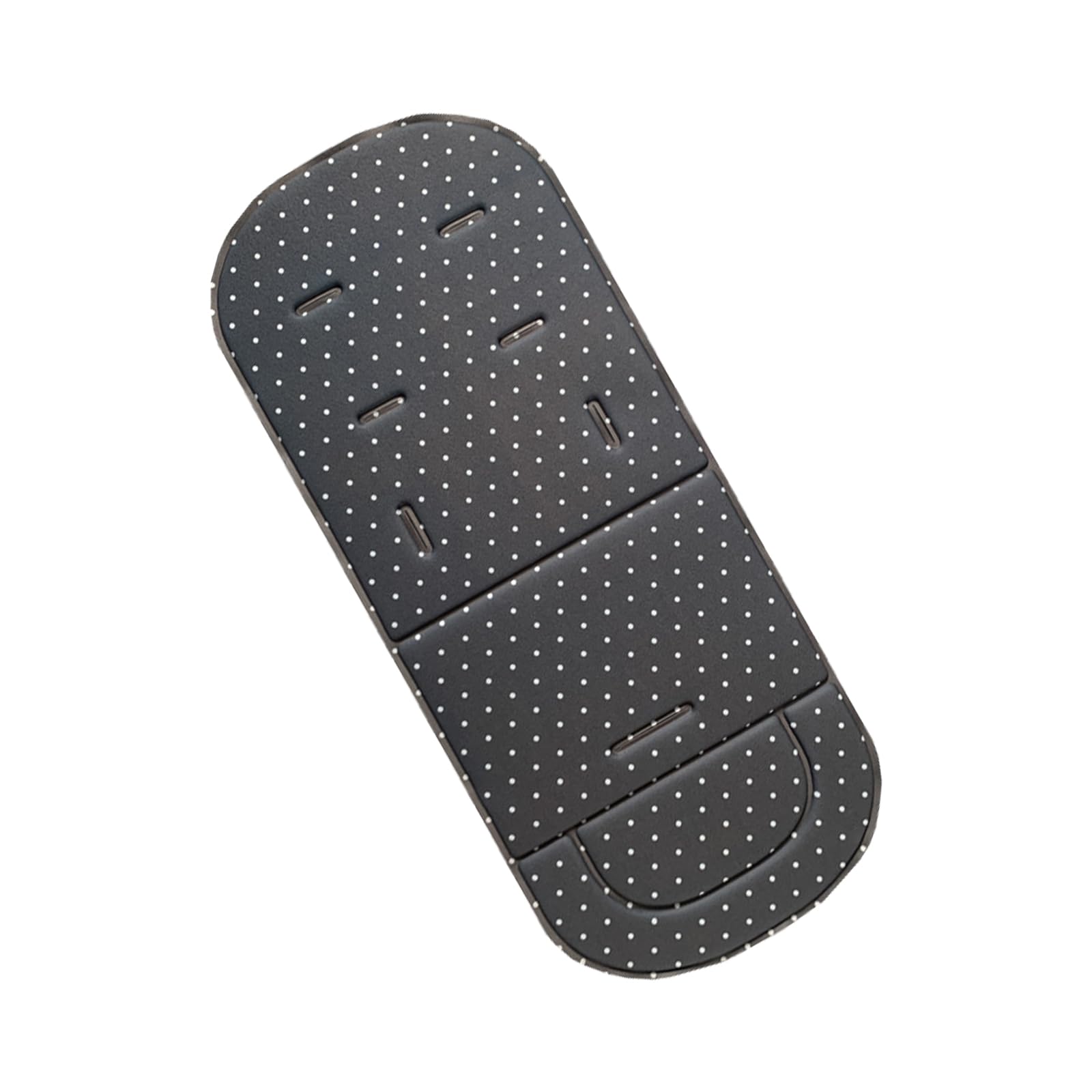 Colchoneta Silla Paseo Universal, Cojin Carro Bebe, Cojín Universal para Cochecito de Bebé, Cojín Lavable para Cochecito de Bebé, Suave y Transpirable, 80 x 34cm,Puntos Grises