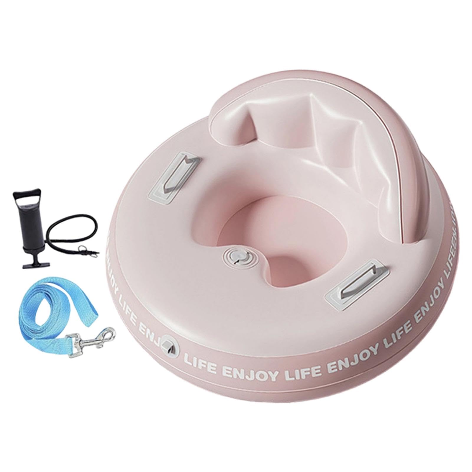 perfk Bouée Gonflable en PVC résistant au Froid avec poignées, idéale pour Les Jeux de Neige en Famille et Les activités Sportives de Plein air.