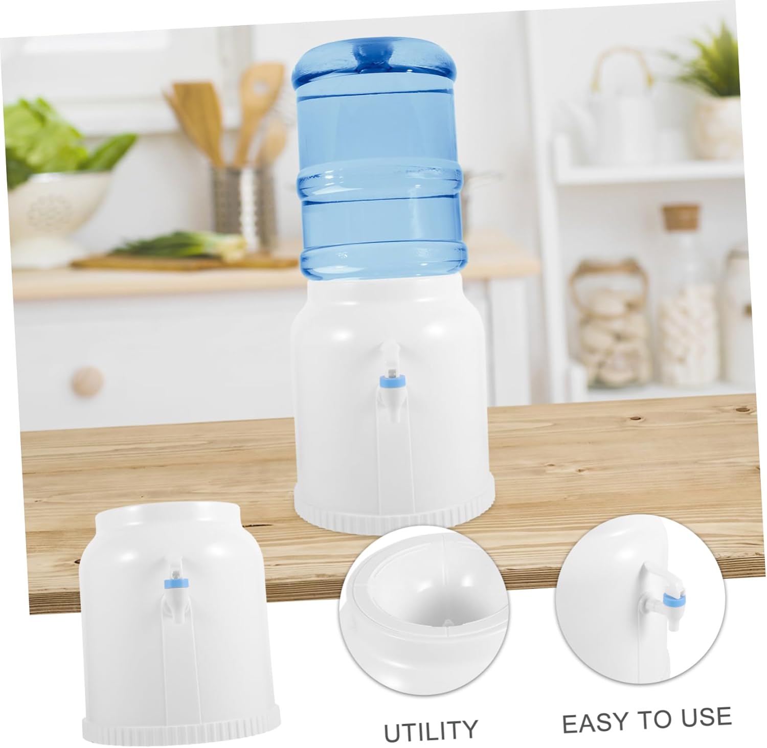 Cold Water Dispenser Holder Durable Support for Bottles Mini Desk Water Cooler for Home Office Camping Rv Use