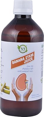 V.J.Herbals Banana Stem Juice 500 ml Water Color