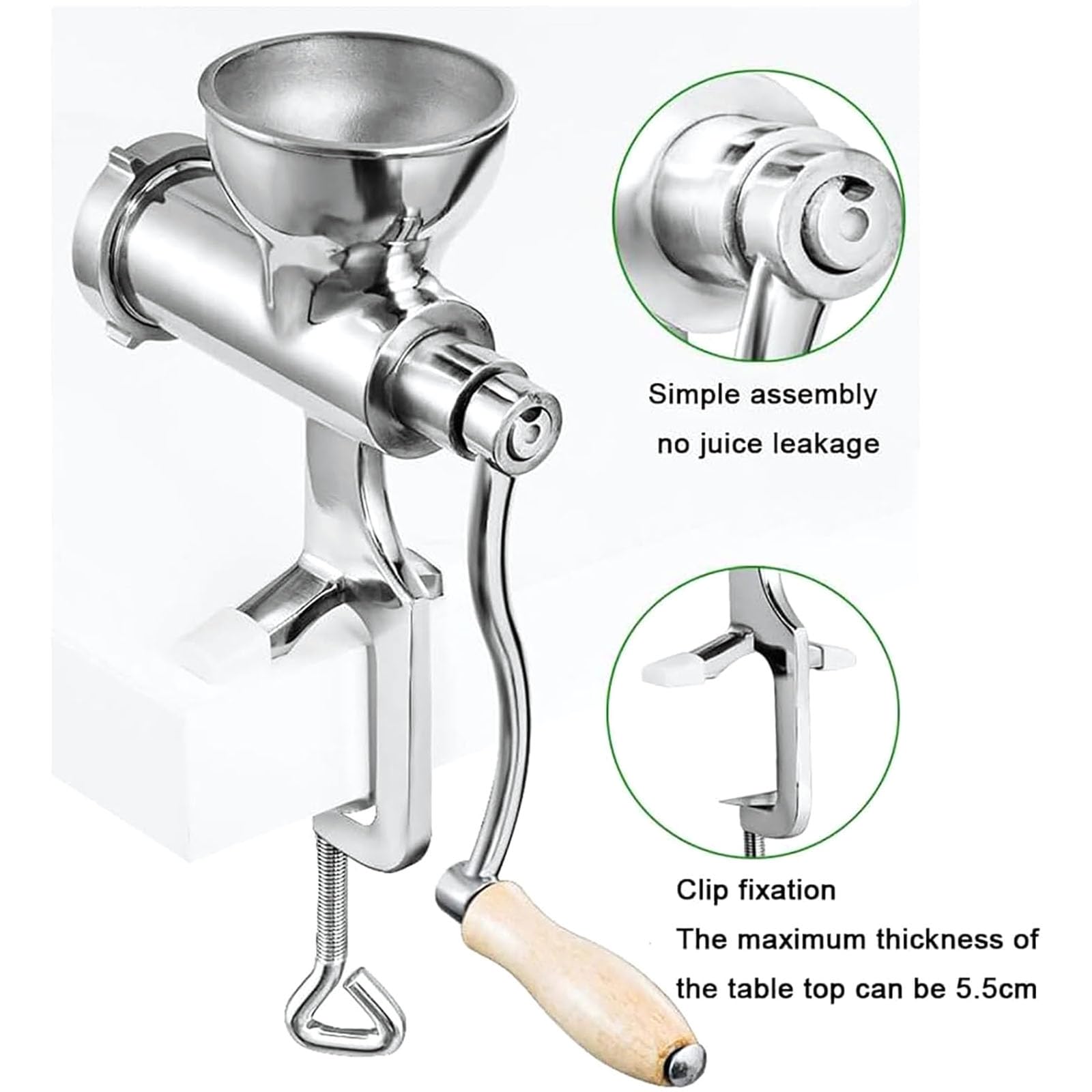 Wheatgrass Juicer - Estrazione efficiente del succo di frutta e verdura