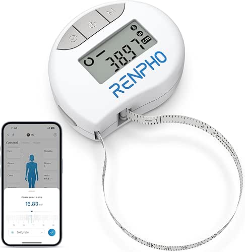 RENPHO Body Measuring Tape, Smart Tape Measure for Weight Loss,