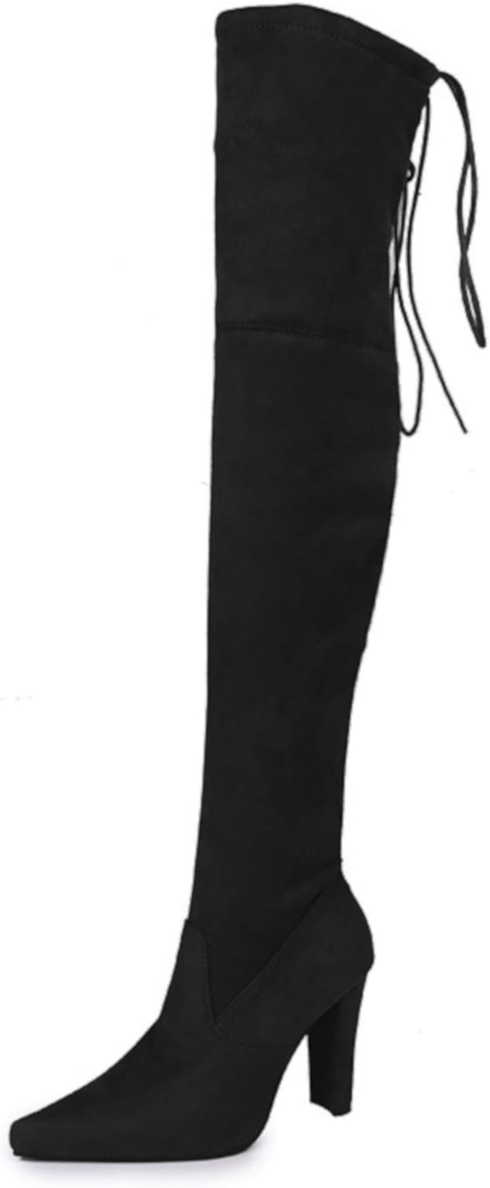 Premier Standard Women's Over The Knee Boot - Sexy Over The Knee Pullon Boot - Trendy Low Block Heel Shoe - Comfortable Boot
