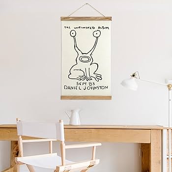 Amazon.co.jp: 掛ける絵 Daniel Johnston ダニエル ジョンストン