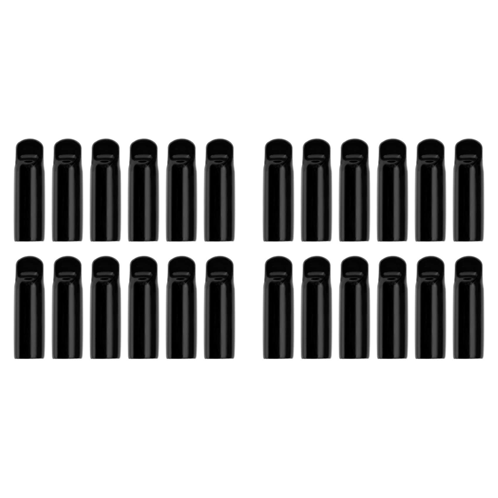 Jnchdghwa Black 24 Pcs Draft Beer Faucet Plug Cap, Sanitary Faucet Keg Cap Rubber Tap Cover