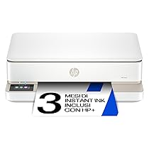 HP Envy 6120e 714L8B, Stampante Multifunzione a Getto d’Inchiostro A4 a Colori, Stampa Fronte e Retro Automatica, Fino a 10 ppm, Wi-Fi, HP Smart, 3 Mesi di Inchiostro Instant Ink Inclusi, Bianca