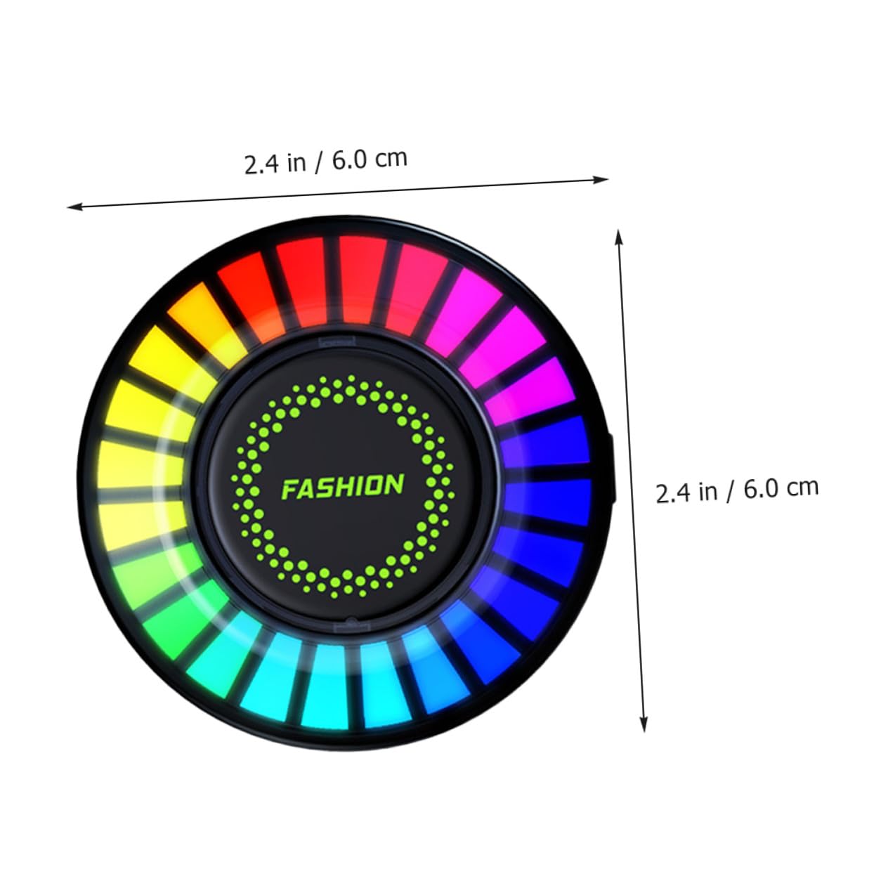 GLEAVI 4pezzi Diffusore Di Fragranza Per Auto Con Luce Led Rgb Clip Per Ventilazione Di Illuminazione Regolabili Design Semplice e Pratico Atmosfera Personalizzabile Per Ogni Viaggio