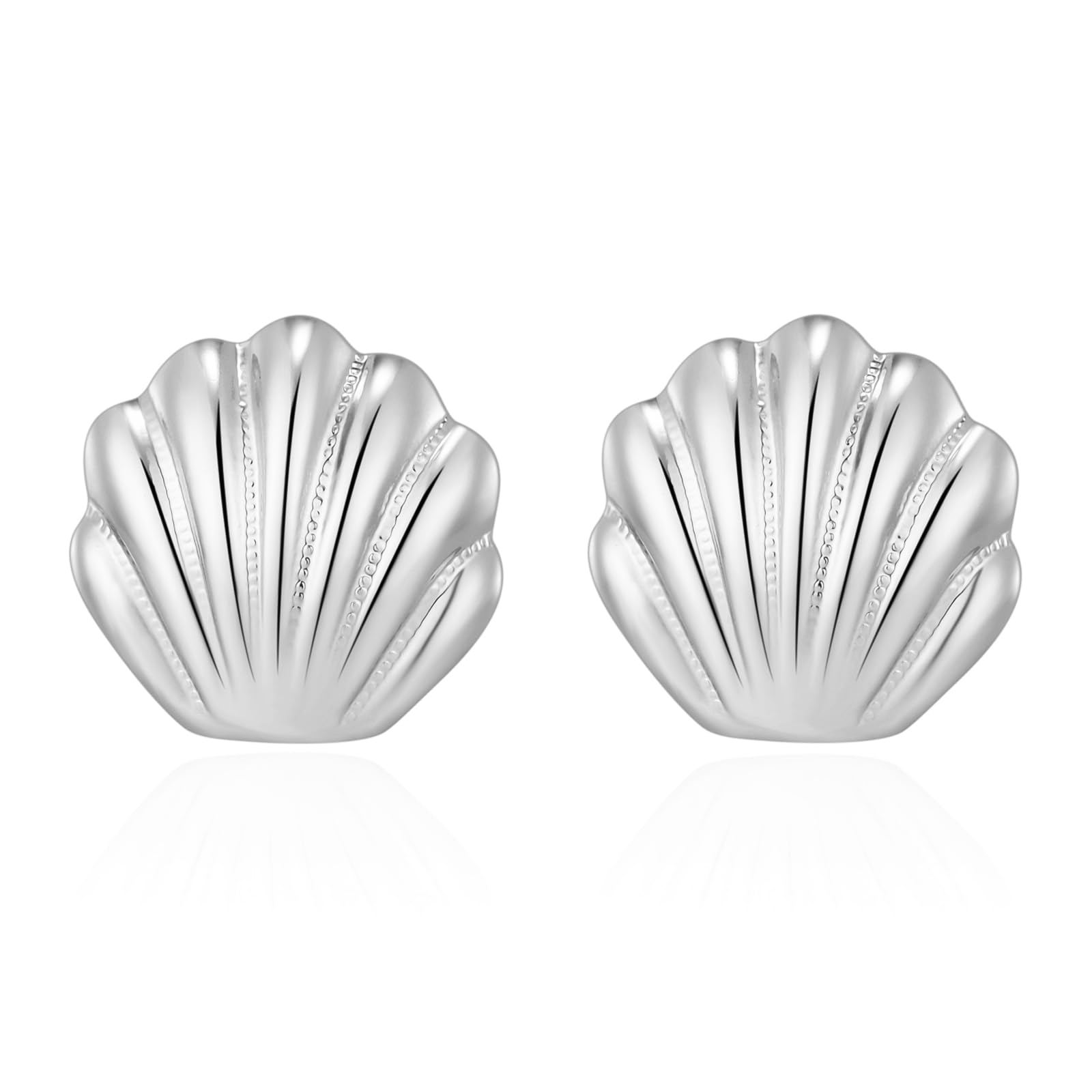 Gold Starfish Shell Earrings Conch Seashell Earrings Trendy Summer Boho Ocean Earrings Gold Chunky Statement Beach Jewelry Gifts for Women