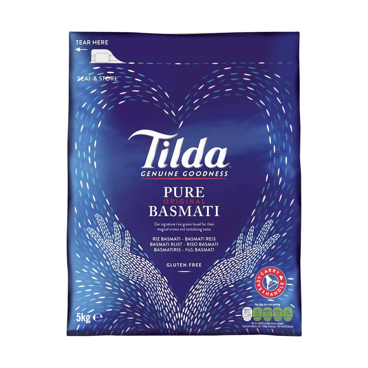 Tilda Riz Basmati Pure Original, 5 kg, Qualité Légendaire