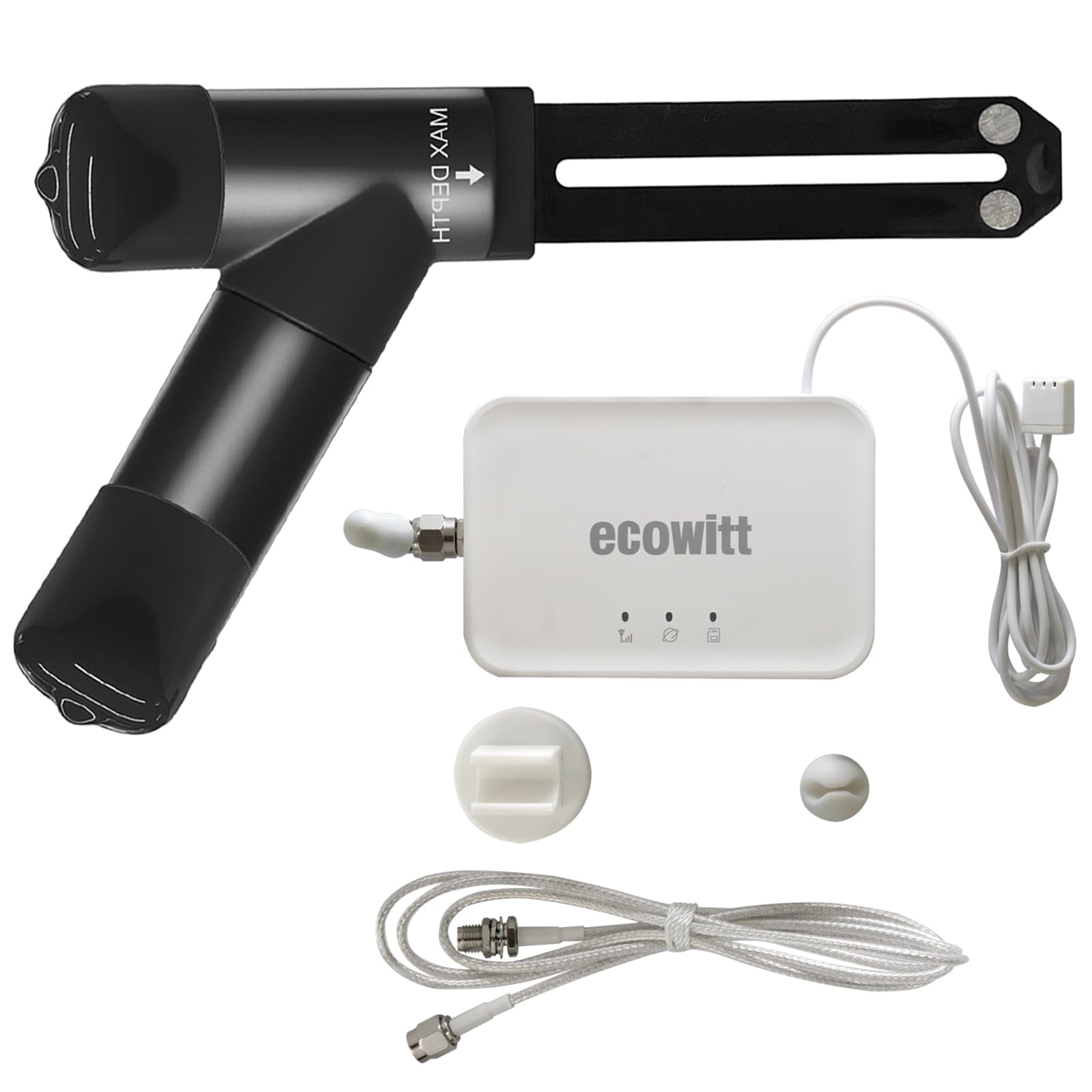 ECOWITT WH52 16-kanałowy potrójny czujnik wilgotności gleby + czujnik przewodności gleby + termometr, higrometr do roślin + nowa brama GW3000