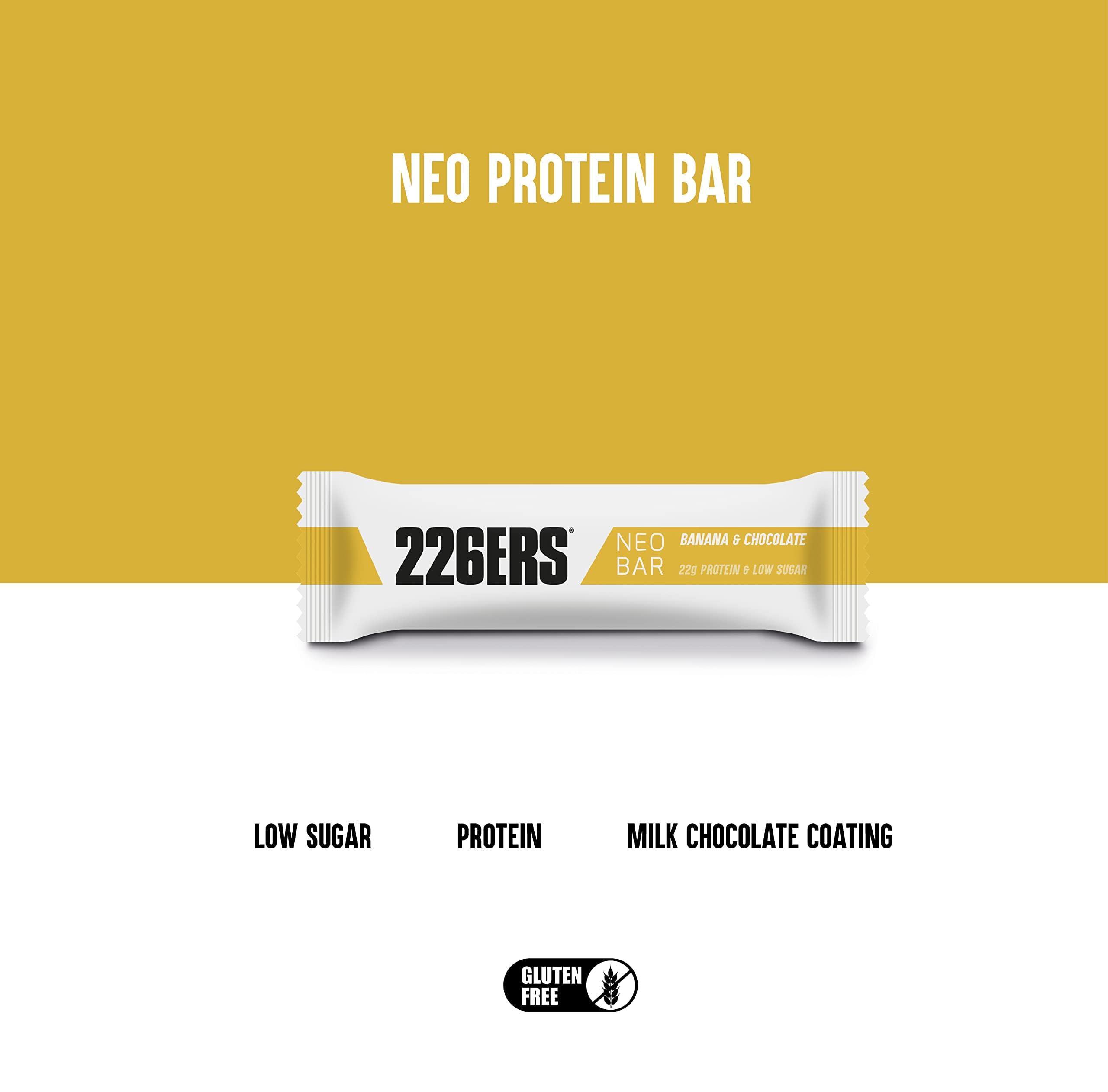 226ERS Neo Bar Protein, Barretta Proteica con 46% di, Banana, 24 x 50 g