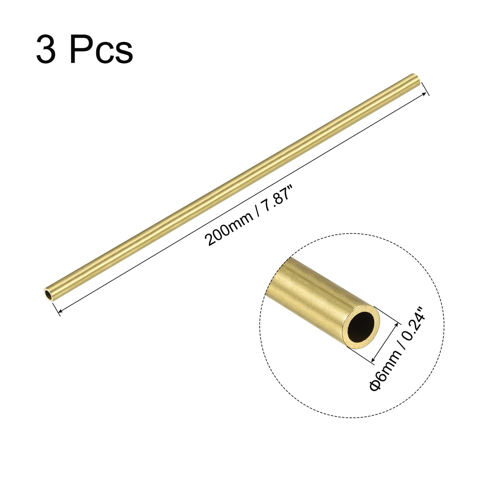4 Tiges En Acier Inox 304 - 3mm X 200mm - Pour Modèles Réduits, DIY, Mécanique