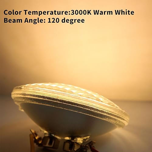 Miniatura 6 de PAR36 Bombilla LED de paisaje 6W 3000K blanco cálido, ACDC12V, 700Lumens PAR 36 36W equivalente halógeno, impermeable, luz de inundación LED PAR36