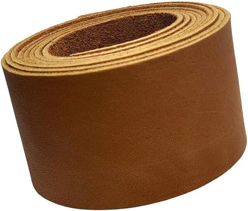 Miniatura 9 de TOFL Correa de cuero genuino de grano superior  72 pulgadas de largo  2 pulgadas de ancho  116 pulgadas de grosor (4-5 onzas)  1 tira de cuero para