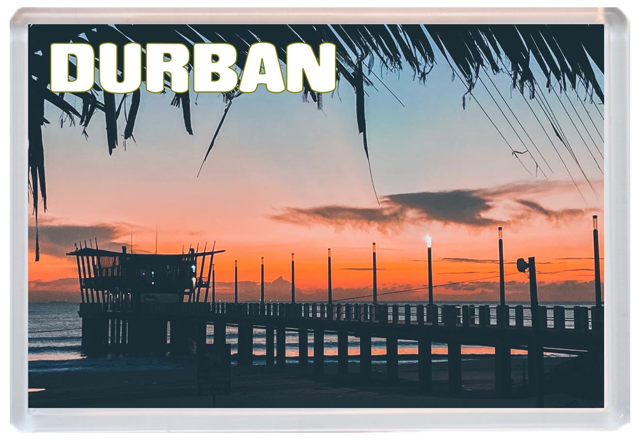 Baked Bean Store Multicolor Durban - South Africa - Jumbo Fridge Magnet 96 X 67Mm Bbsfhm1666