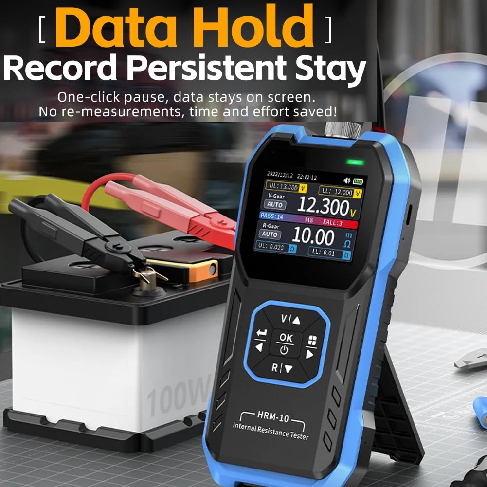 DollaTek Widerstandstester Hochpräziser Innenwiderstandstester Lithiumbatterie-Innenwiderstandsmessgerät 0 V-± 100 V 0-200 Ω