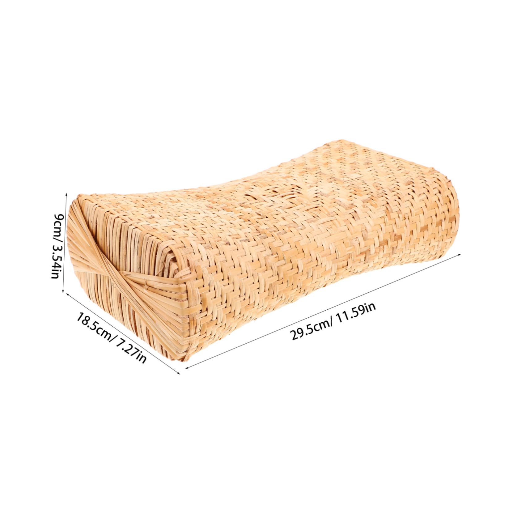 UPKOCH Vietnamese Style Rattan Hollow Pillow Washable Sweat-Absorbing Neck Cushion for Steam Room Sauna Spa Breathable Headrest for Comfort and Relaxation