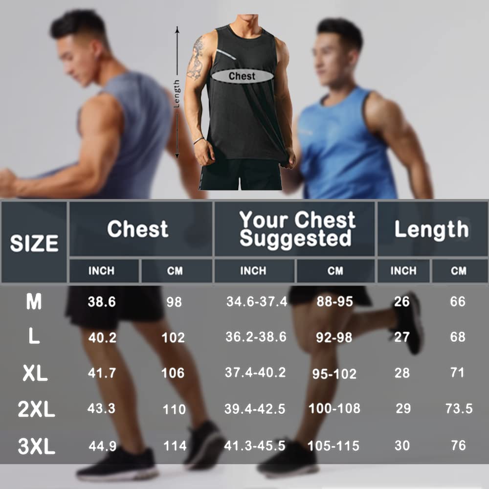GYMAPE Canotte da Allenamento atletiche da Uomo Canotte da Corsa muscolose Senza Maniche Allenamento Asciugatura Rapida Gym Activewear