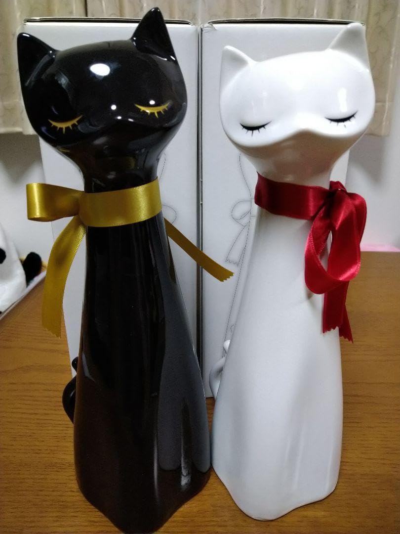 Amazon.co.jp: 猫型空瓶 黒白セット : ホーム＆キッチン 
