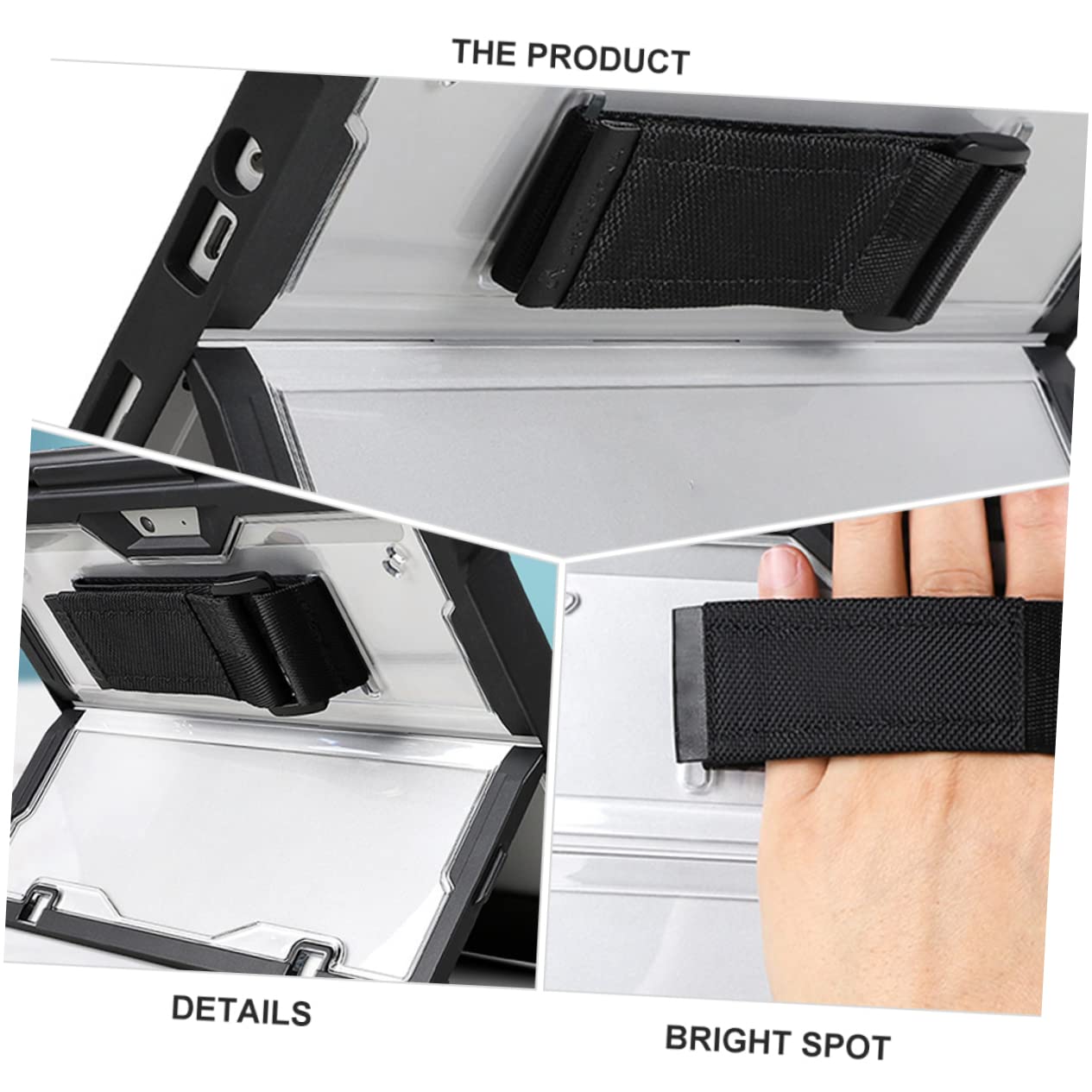 jojofuny Custodia Protettiva Per Tablet Tracolla Cover in Plastica Per Tablet Protezione Anti-caduta Trasparente Supporto Per Penna Incluso