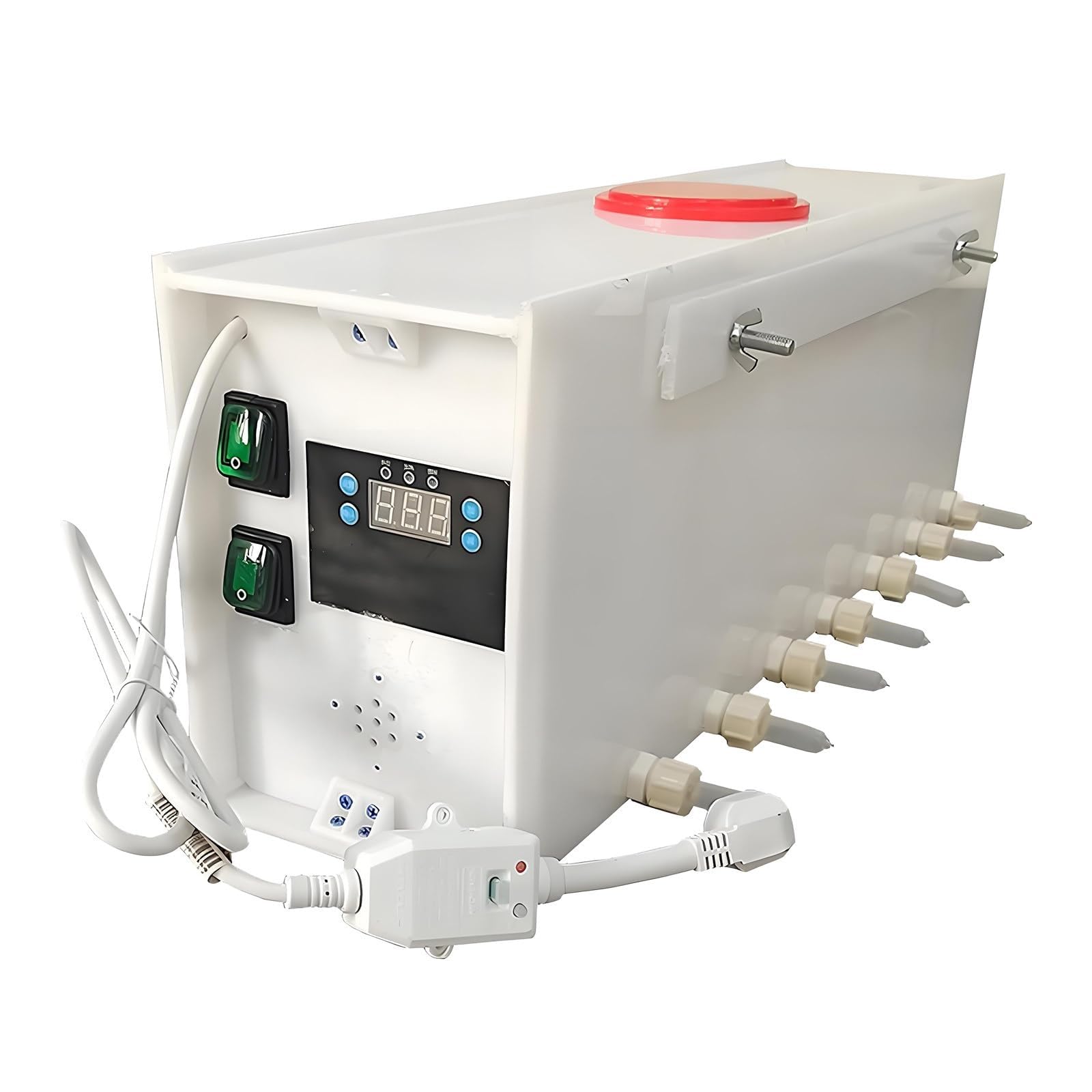 Alimentador De Leche con Agitación Automática For Lechones, Máquina De Lactancia Universal, Sonido Inteligente De Temperatura Constante, Interruptor Doble, Dispensador(14Nipples)